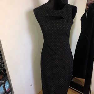 Polka dot midi dress